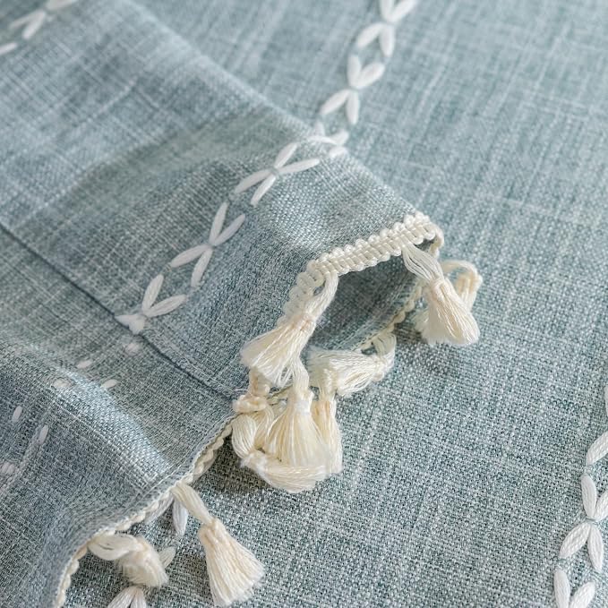 Sutuo Home Boho Linen Curtains Valance - Image 6