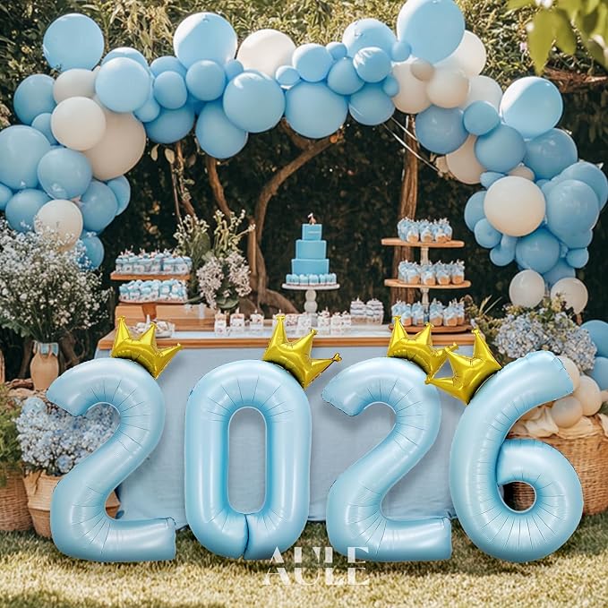 AULE 40 Inch Big Light Blue 8 Balloon Number - Image 7