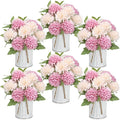 6 Set Pre-Made Flower Table Centerpieces by SEKNHOP