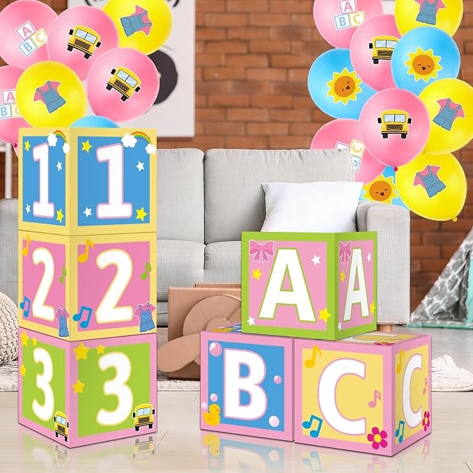 30Pcs Party Decorations English Teacher ABC Alphabet 123 Party Favor Boxes - Image 5