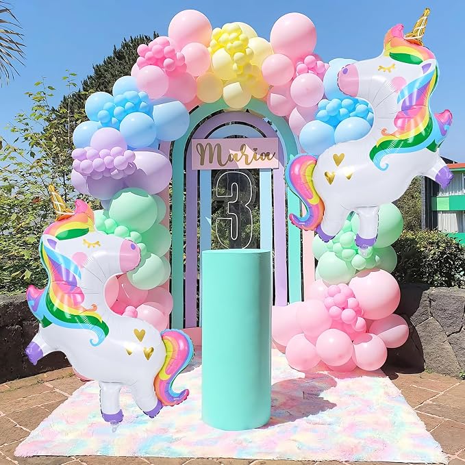 41'' Large Unicorn Birthday Decoration Balloons - Image 6