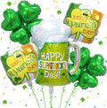 St. Patrick's Day Balloons 5pcs 18 Inch Shamrock Balloons Clover Foil Balloon by Lukinuo