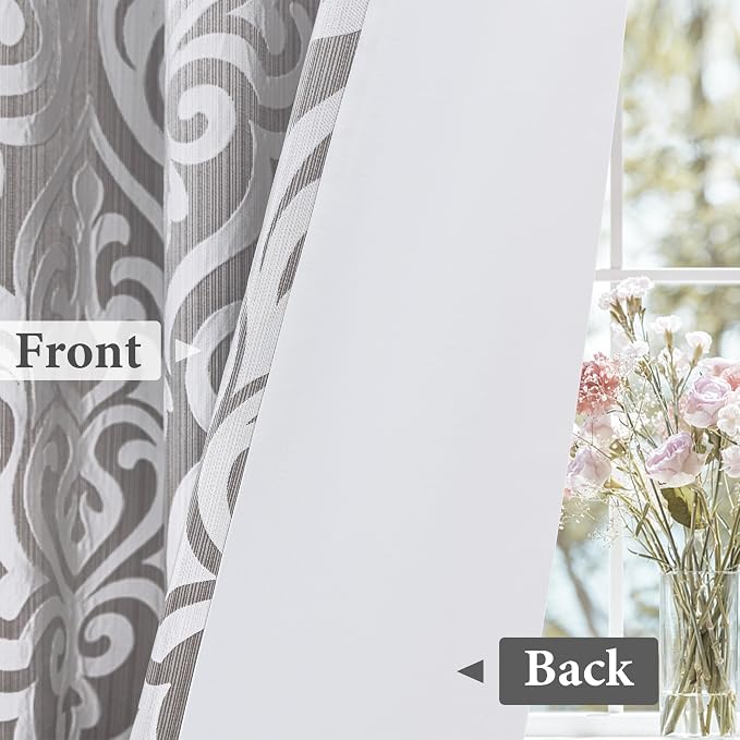 Loom and Mill Modern Damask Curtains - Image 4