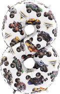 Toyland® 26" Monster Jam™ Number 8 Foil Balloon by Toyland