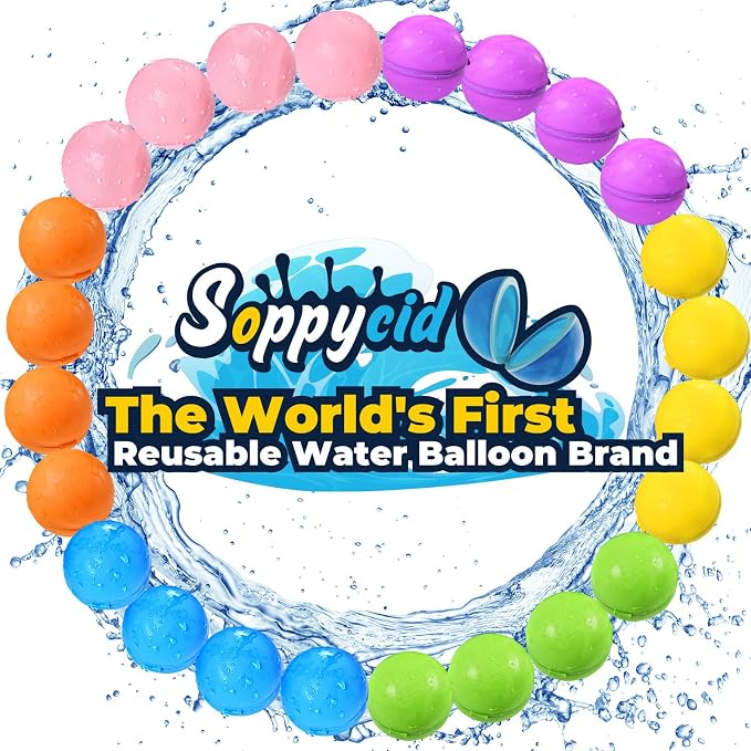 Reusable Water Balloons 24PCS by WhereKidsLearnThroughPlay