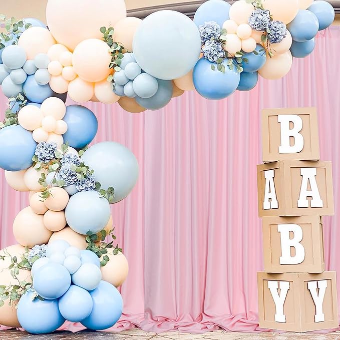 Pink Backdrop Curtain for Parties Baby Shower Pink Photo Curtains by MEETSKY