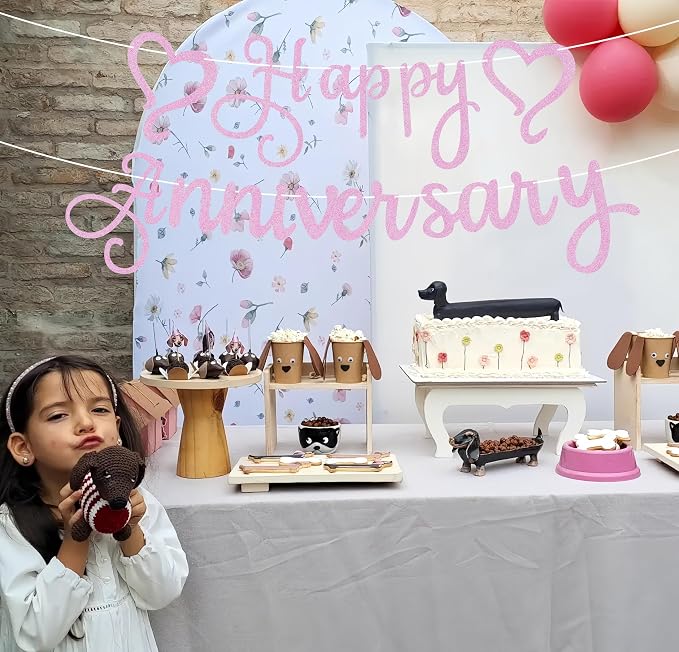 Pre-Strung Happy Anniversary Banner - Image 4