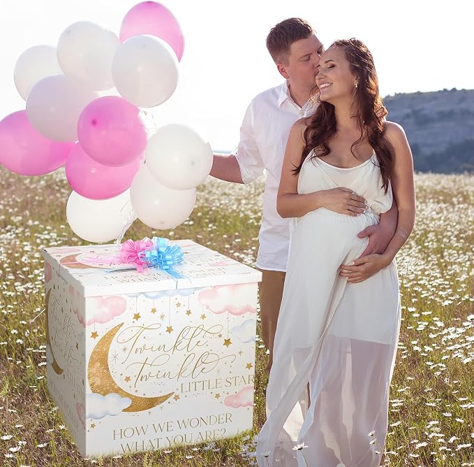 AmazingSpark 28in Giant Gender Reveal Gift Box - Image 6