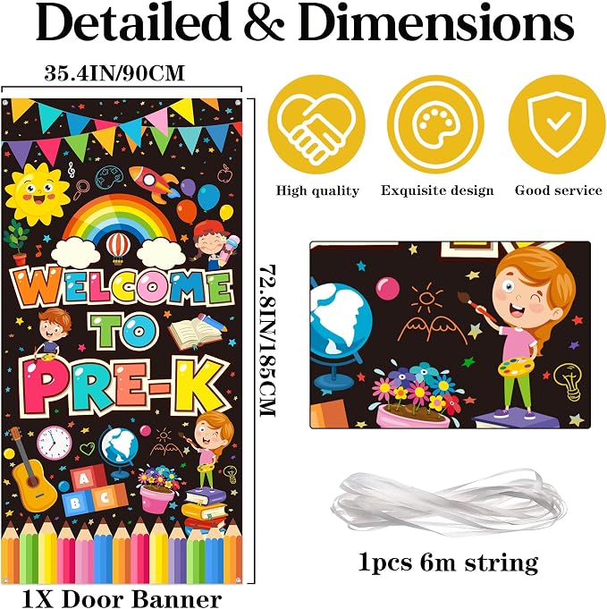 Welcome to Pre-K Door Banner - Image 2
