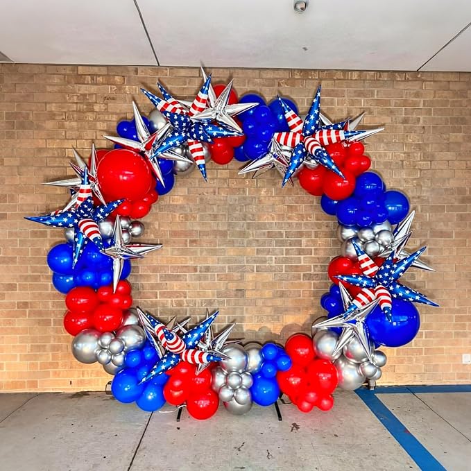 Lukiituke Red White and Blue Balloon Arch Kit - Image 5