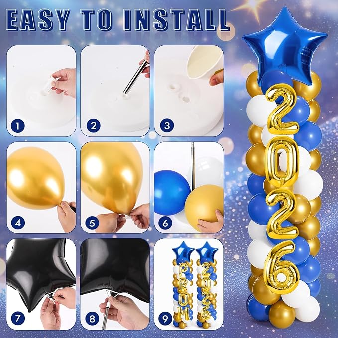 2 Sets Graduation Balloon Column Stand Kits - Image 5