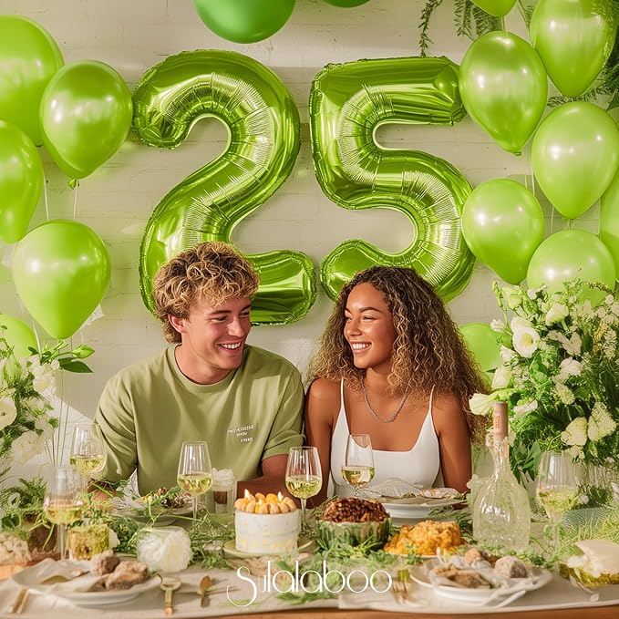 40 Inch Green Number 25 Balloon Lime Big Large Helium Number 0-9 | Giant - Image 6