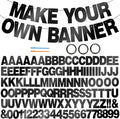 BEISHIDA Double-sided Black 116PCS A-Z DIY Letter Custom Banner Party Decor | by Beishida
