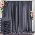 40 ft x 10 ft Wrinkle Free Charcoal Backdrop Curtain by Outpain
