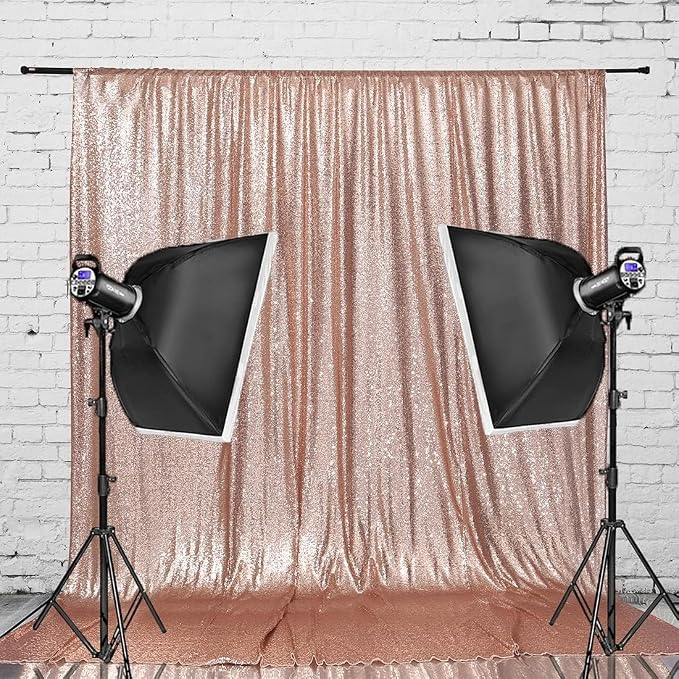 Juya Delight 6FT X 8FT Non-Transparent Sequin Photography Background Backdrop by JuyaDelight
