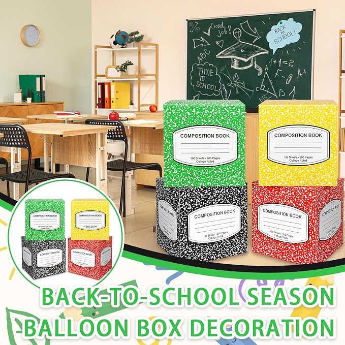 Denylo pro Back to School Balloon Box Decoration Sets Composition Book Balloon - Image 5