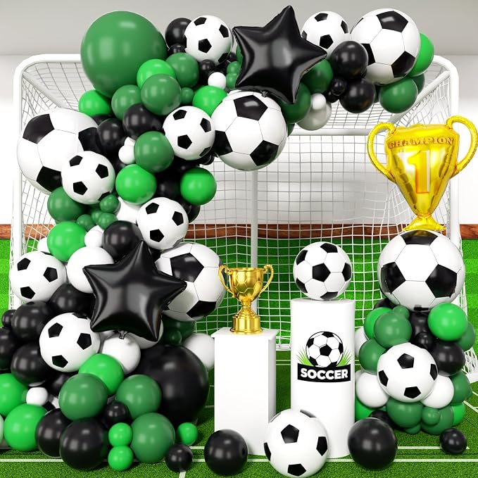 Soccer Balloons Garland Arch Kit 150Pcs by Unknown