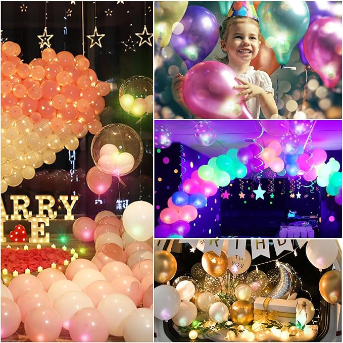 ZGWJ 50PCs Purple Balloon Lights Mini, Battery Powered, Long Standby Time - Image 6