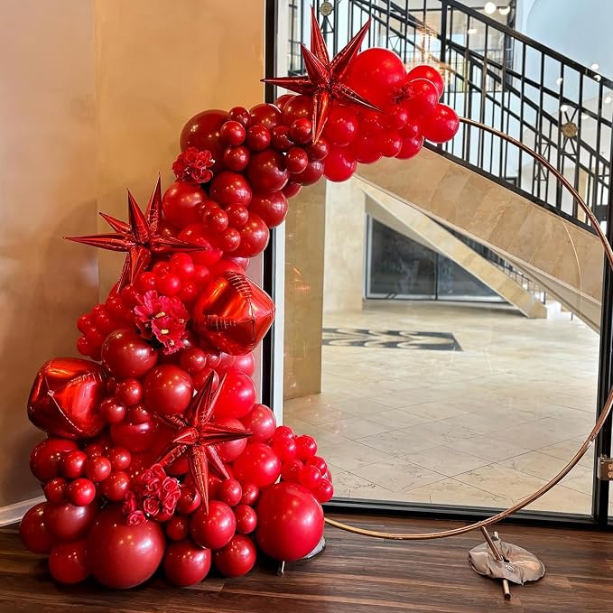 Awenztech 120pcs 5 inch Red Latex Balloons | Baby Shower, Birthday Party - Image 3