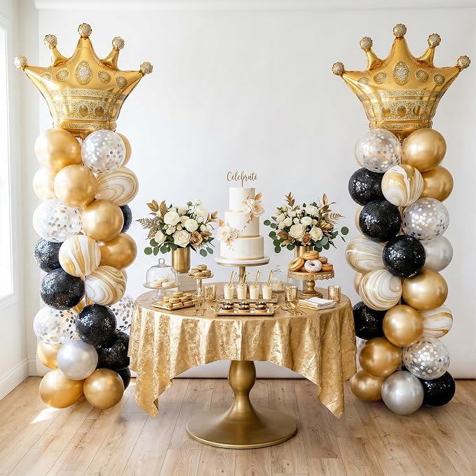 Balloon Column Stand Set of 2, Reusable Telescopic Metal Poles - Image 7
