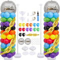 Gejoy 2 Set 80s 90s Balloon Column Stand Kit by Gejoy