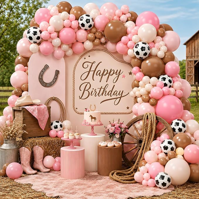 Cowgirl Balloon Arch Garland Kit by YQUQWN