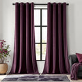 MIULEE Velvet Curtains Purple Orchid 52 x 108 Inch Length Set of 2 | Extra Long by MIULEE