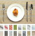 Placemats Set of 12 Vinyl/Plastic Woven Place Mats by Unknown