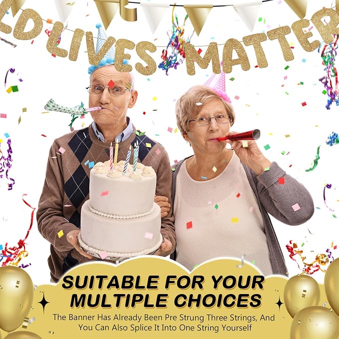 Fulmoon Pre Strung Banner 6.56 ft Funny Birthday Retirement Party Decorations - Image 4