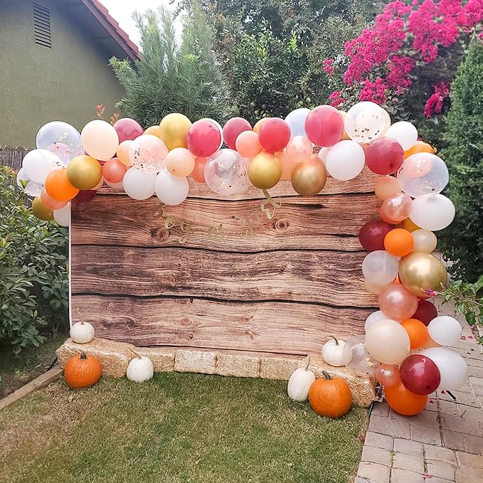 Fall Balloon Arch Kit, Autumn Birthday Party Decor Terracotta Orange Dusty Pink - Image 5