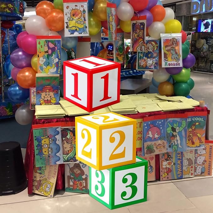 Kolldenn 3 Pcs Balloon Box Decorations Classroom Decor Cartoon Street Party - Image 7
