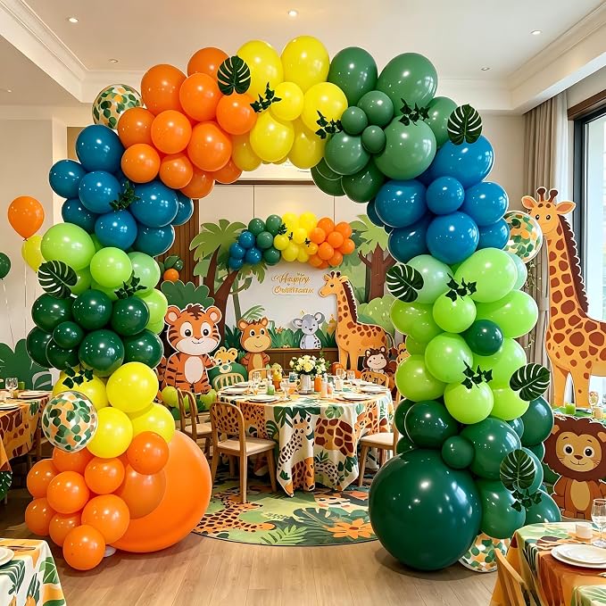 142pcs Dinosaur Balloon Arch Kit, Birthday Shower Party Decor - Image 3