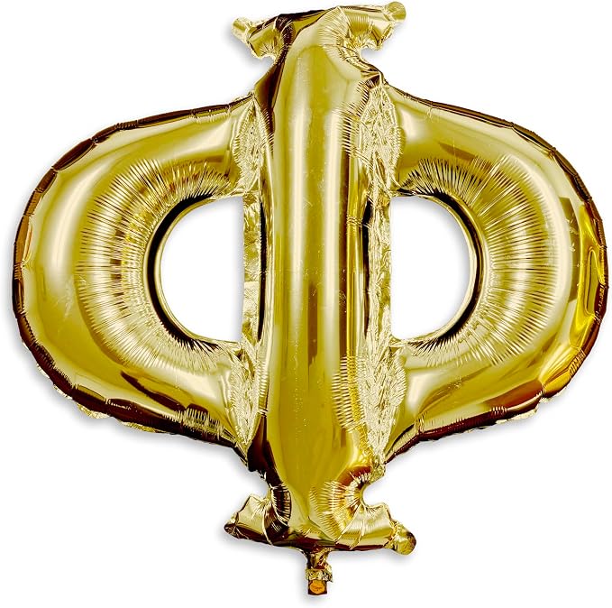 Phi - Greek Letter Balloon - Large 33" x 30" Gold Foil Balloon by SororityShop