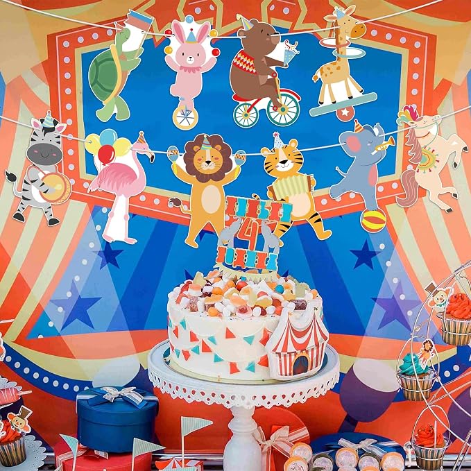 Party Animals Banner Animals Birthday Party Decorations Circus Animals - Image 6