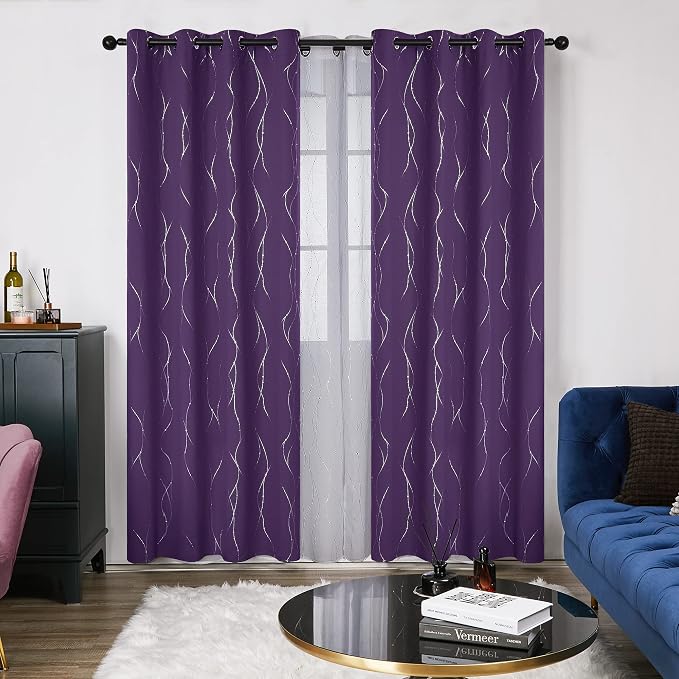 Deconovo Living Room Curtains 95 Inches Long, Thermal Insulated, Room Darkening by Unknown