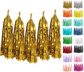 Gold Tassel Garland 20 Pcs, Tissue Paper Tassels Garland Banner by ODDODDY