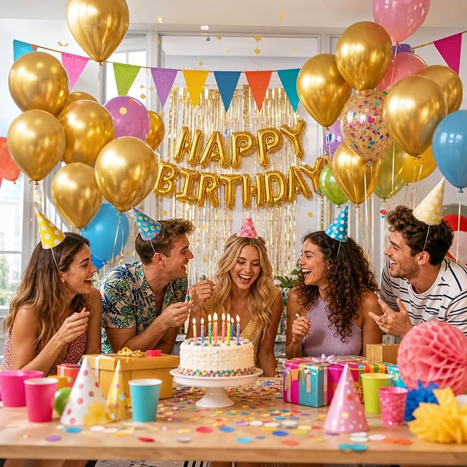 Gold Latex Balloons - Image 4