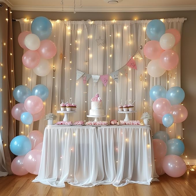 Fomcet Tulle Backdrop Curtains - Image 7