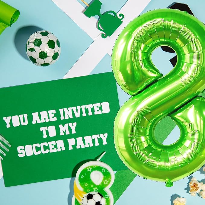 40 inch Number Balloon 0-9 Green Large Number 8 Balloons, Digital Balloons - Image 2