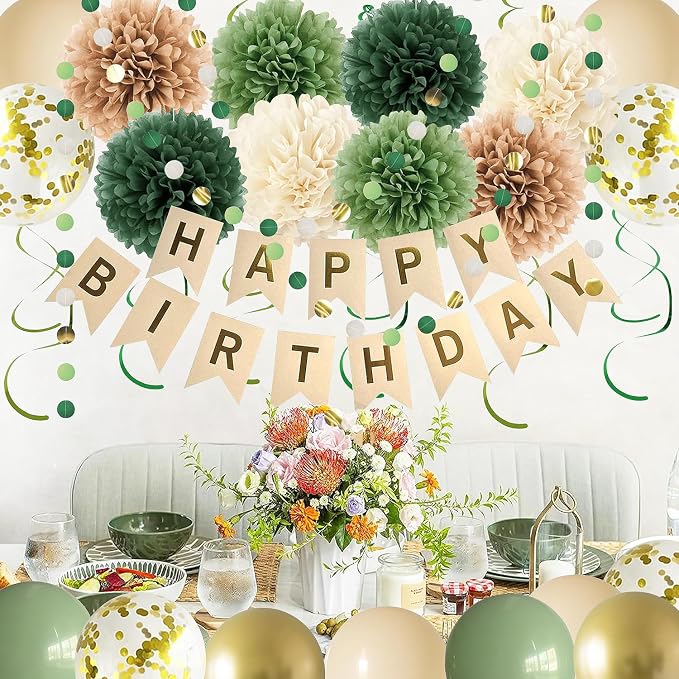 Green Birthday Party Decorations - Image 4