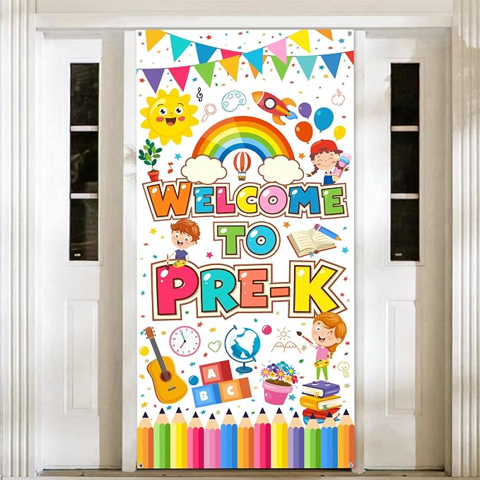 Welcome to Pre-K Door Banner by VeyoCraft