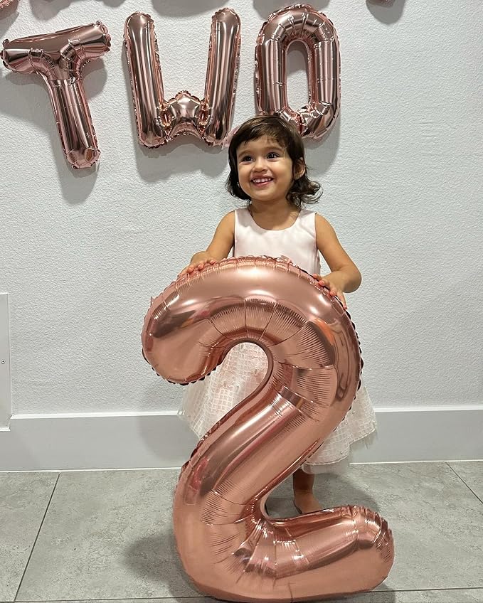 Rose Gold 17 Balloon - Image 4