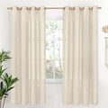 YoungsTex 78 Inch Length Linen Curtains Light Filtering by YoungsTex