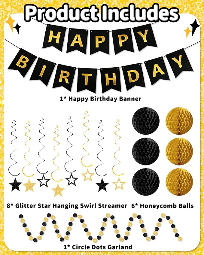 Happy Birthday Decorations, Party Decorations Banners - Image 2