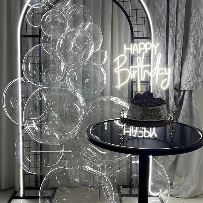 Voircoloria 130pcs Clear Balloons Garland Arch Kit, 18 12 10 5 Inch | - Image 6