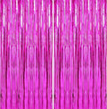 Crosize 4 Pack Hot Pink Streamers Backdrop, 3.3 x 9.9 ft, Party Decorations | by Crosize