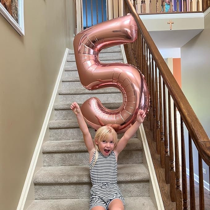 Rose Gold 7 Balloon - Image 7