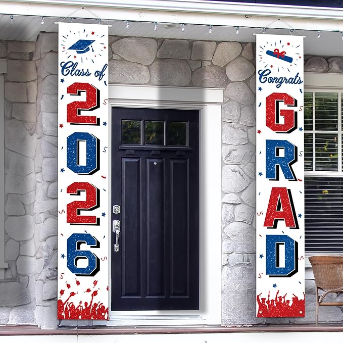 2026 Graduation Decorations, Graduation Banner Class of 2026, Hanging by AkeRock