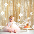 ShinyBeauty Light Gold Sequin Backdrop 10X10 Gold Drapes Curtain by ShinyBeauty