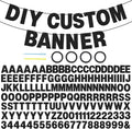 DIY Glitter Letter Banner Kit, A-Z Letters & Numbers, by EWOID